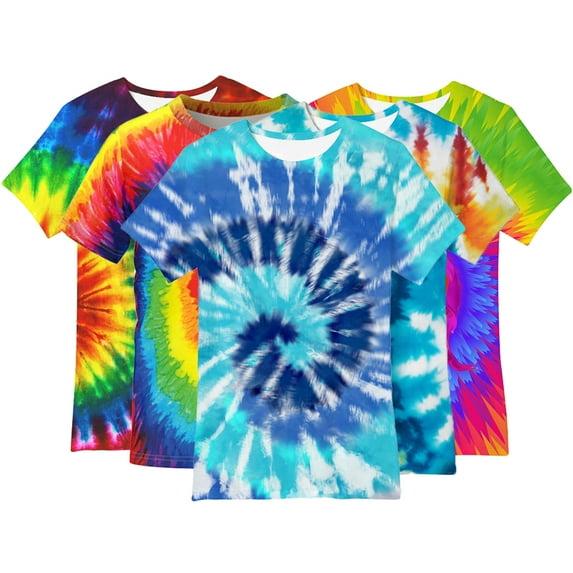 Esaierr Toddler Boys Girls 3D Print Short Sleeve T Shirts Teenagers Summer Graffiti Shirts Tops Funny Tees for Kids 4-16 Years