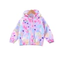 thumbnail image 1 of Esaierr Toddler Boys Girls Hooded Outerwear Jacket ,Cartoon Print Zip Jacket Hooded Kids Boys Girls Spring Fall Outerwear for 3-8Y, 1 of 6