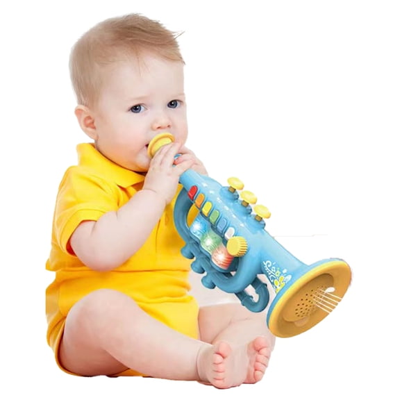 Esaierr Toddler Boys Girls Trumpet Toys,Kids Baby Music Toys,Baby Play Toys,3+ Years Old Trumpet Early Learning Educational Toys,Simulation Music Instrument