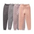 thumbnail image 1 of Esaierr Toddler Boys Girls Winter Warm Cotton Pants Soft Skin-Friendly Uniform Leggings Solid Color Thickened Bottoming Trousers for 5-15 Years Old Teenager, 1 of 9