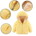 thumbnail image 1 of Esaierr Toddler Boys Girls down Jackets & Coats Padded Lining Winter Cotton Coats Hooded with Zip down Outerwear for 1-7Y, 1 of 7