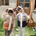 thumbnail image 1 of Esaierr Toddler Boys Girls down Jackets & Coats with Cute Ears Winter Cotton Coats Hooded with Zip down Outerwear for 1-7Y, 1 of 7
