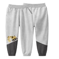 thumbnail image 1 of Esaierr Toddler Boys Sweat Pants Cotton Sweeatpants Pure Color Cartoon Active Jogger Pants Spring Fall Elastic Waist Trousers for Kids 1-10 Years, 1 of 9