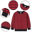thumbnail image 1 of Esaierr Toddler Crewneck Sweatshirt for Kids Boys Girls Sweatshirt Stripes Winter Loose Stripes Sweatshirt Tops for 4-12Y, 1 of 5