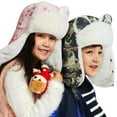 thumbnail image 1 of Esaierr Toddler Girls Boys Warm Rabbit Hat Kids Fleece Lined Hat Comfortable Soft Winter Hat for 3-12Y, 1 of 5