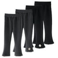 thumbnail image 1 of Esaierr Toddler Kids Bell Bottoms for Baby Girls Leggings Flare Pants Trousers Solid Colour Autumn Winter Length Pants for 1-9Y, 1 of 5
