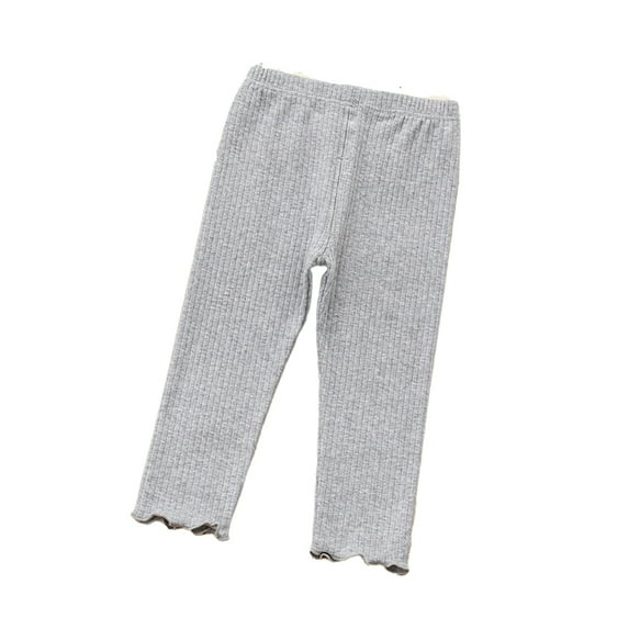 Esaierr Toddler Girls Legging Pants Baby Tights Pants Solid Color Footless Baby Toddler Long Pant for 1-5 Year