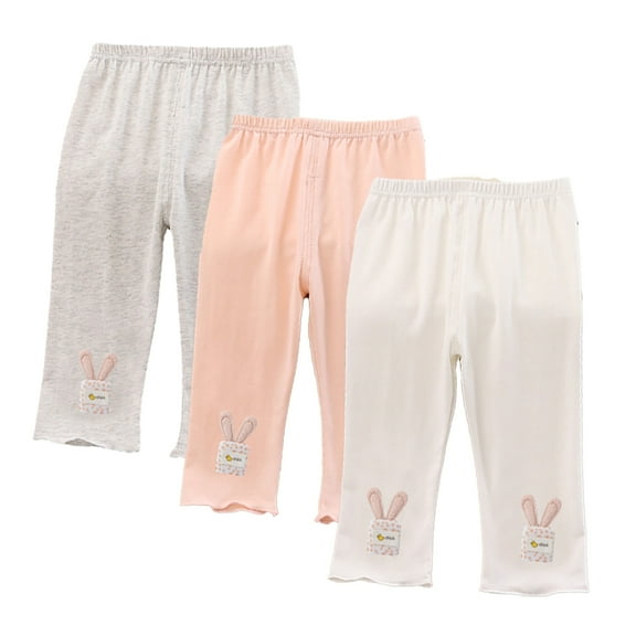 Esaierr Toddler Girls Legging Pants Baby Tights Pants Solid Color Long Pant for 1-4 Years