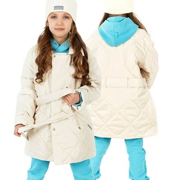 Esaierr Toddler Girls Long Warm Winter Outwear Light Jacket Cotton Jacket Snowsuit for Kids Baby Newborn 9M-10Y