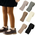 thumbnail image 1 of Esaierr Toddler Girls Stretchy Leggings Kids Fall Winter Cotton Bottoming Versatile Outside Tights Baby Pants Solid Color Trousers 1-12T, 1 of 9