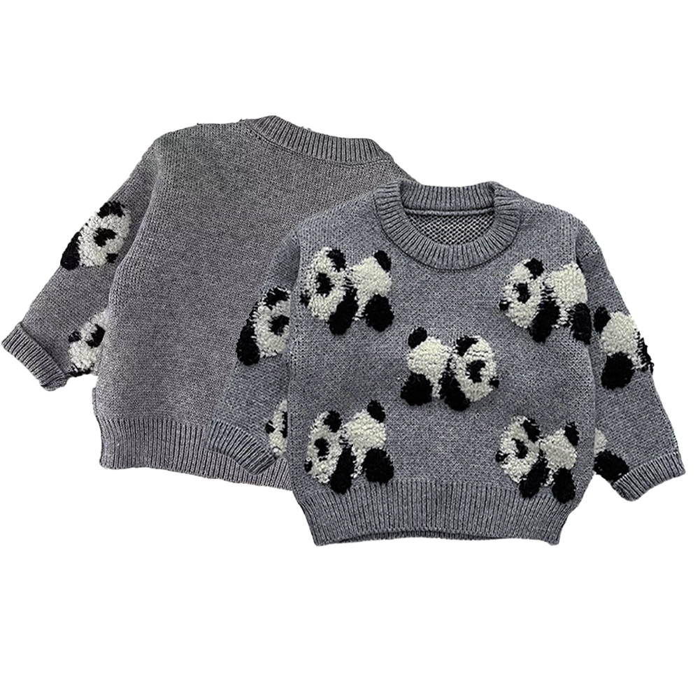 Esaierr Newborn Baby Toddler Boys Girls Panda Sweater Fall Pullover Knitted Crewneck Bottoms Sweater Jumper Tops 0 Months 3 Years Walmart