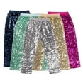 thumbnail image 1 of Esaierr Toddler Kids Baby Casual Pants Sequin Warm Trousers for Girls Glitter Elastic Waist Bottom for Spring Fall 0-8 Years, 1 of 9