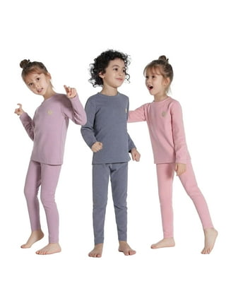 Boys Winter Turtleneck Thermal Underwear Black Warm Girls Long Johns Soft  Children's Pajamas Sets Kids Homewear Sleepwear 8 10 Y