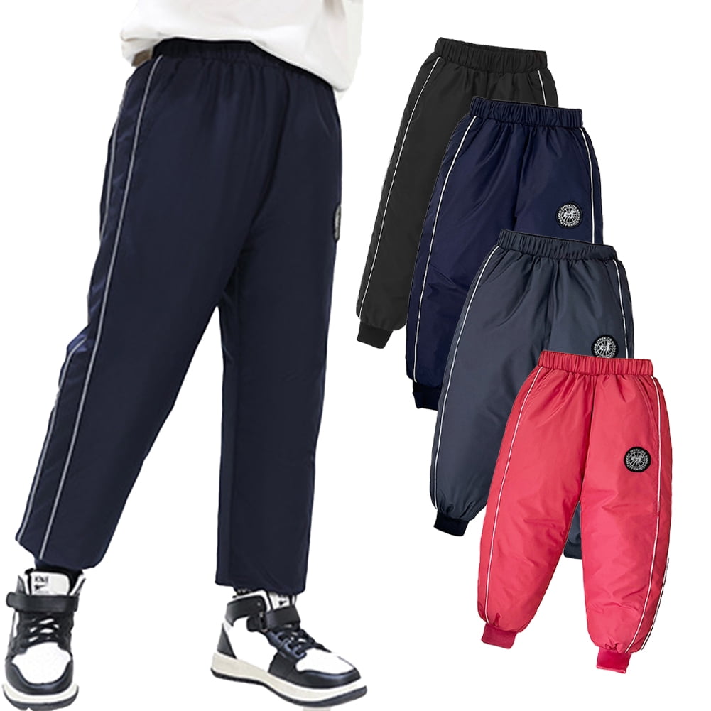 Esaierr Toddler Kids Boys Girls Winter Snow Pants Lightweight Warm