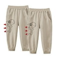 thumbnail image 1 of Esaierr Toddler Kids Boys Jogger Sweatpants Baby Spring Summer Trousers Active Athletic Elastic Waist Dinosaurs Jogger Pants for 2-7Y, 1 of 7