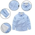 thumbnail image 1 of Esaierr Toddler Kids Boys Padded Shirt Jacket Baby Fleece Lined Shirt Jacket Warm Winter Button Down Shirt for 2-14Y, 1 of 5