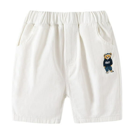 Esaierr Toddler Kids Boys Shorts Summer Cotton Lounging Shorts Baby Casual Pants with Pockets for 1-7Y