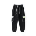 thumbnail image 1 of Esaierr Toddler Kids Casual Pants Boys Sweatpants Cotton Drawstring Pants Elastic Waist Comfortable Pants Multi-pockets for 4-14T, 1 of 5