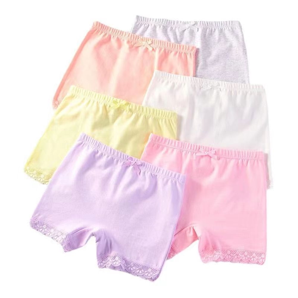 Esaierr Toddler Kids Girls Briefs Underwear 2-12Y Little Girls Shorts  Panties 3 Pack Soft Four Corners Shorts Cotton Boyshort Underwear Baby  Undies 