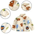 thumbnail image 1 of Esaierr Toddler Kids Fleece Jacket for Baby Boys Girls Winter Coat Long Sleeve Thick Padded Warm Tops Outerwear for Newborn 9M-7Y, 1 of 6
