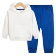 thumbnail image 1 of Esaierr Toddler Kids Girl Pullover Hoodie Sweatshirt Pants 2pcs Set，Baby Spring Autumn Hoodie Long Sleeved Sweatsuit Sweatpants Set, 1 of 6