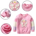 thumbnail image 1 of Esaierr Toddler Kids Girls Knit Sweaters Kids Cotton Casual Pullover Sweater Tops for 1-7Y, 1 of 5