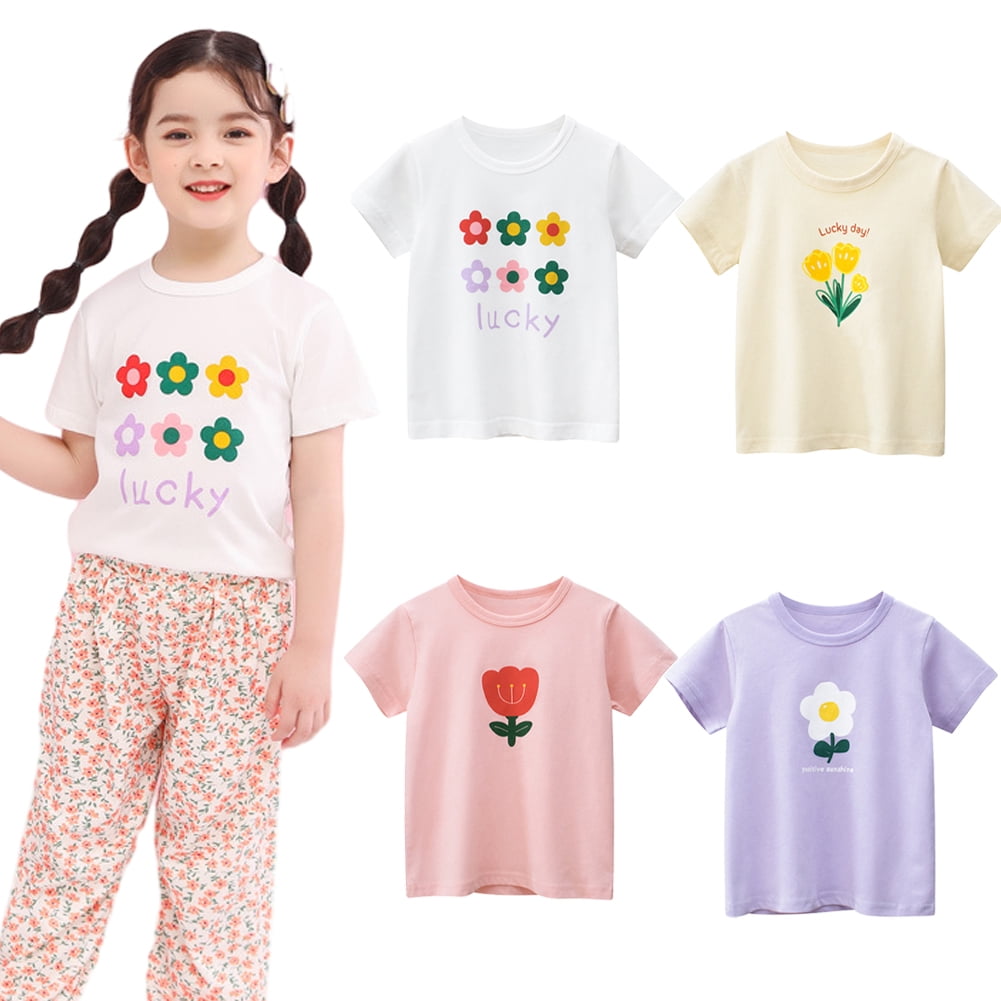 Yellow Cotton Summer Shirt For Baby Girls