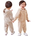 thumbnail image 1 of Esaierr Toddler Kids Sweatsuit Set for Boys Girls Clothing Sets Hoodie Top and Sweatpants 2 Piece Outfits Baby Activewear Tracksuit 1-5Year, 1 of 7
