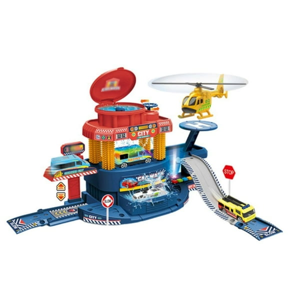 Esaierr Toddler Kids Toys Car ,for Boys Electric Car Toys Race Car Tracks Inertia Track Simulation Car Wash Alloy Toys Education Toys for Kids Age 3+