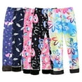 thumbnail image 1 of Esaierr Toddler Leggings 3Pcs Girls Warm Leggings Fleece Lined Winter Thick Printing Kids Pants, Girls Warm Cotton Leggings Stretch Pants for 3-10Y, 1 of 7