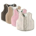 thumbnail image 1 of Esaierr Toddler Newborn Boys Girls Fleece Sleeveless Jacket Coats Kids V-Neck Warm Vest Buttons Waistcoat Tops Fall Winter Clothing Padded Undershirts for 9 Months-5 Years, 1 of 5