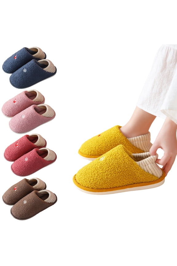 Women Slippers Soft Plush Cozy Memory Foam,Postpartum Women,Winter Slip on House Shoes,Ladies House Slippers for Women with Indoor & Outdoor Anti-Skid Sole Winter Shoes