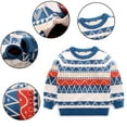 thumbnail image 1 of Esaierr kids Boys Pullover Sweater Toddler Long Sleeve Sweater Knit Sweater Fall Winter Warm Clothes for 5-12Y, 1 of 5