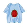 thumbnail image 1 of Esaierr3-14Y Kids Teen Girls Soft T-Shirt Short Sleeve Tees Youth Summer Soft Cotton TShirts Cartoon Casual T-Shirt, 1 of 8