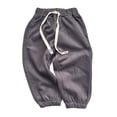 thumbnail image 1 of Esaierrr Boys Girls Long Sports Pants Toddler Loose Trousers Kids Embroidery Knit Sweatpants for 1-6 Years, 1 of 6
