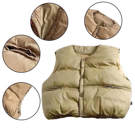 Esaierrr Boys Girls Vest Down Jacket Winter Coats for Kids Toddler Little Turtle Shell Down Waistcoat Winter Down Jacket 9M-7Y Lightweight Winter Coats