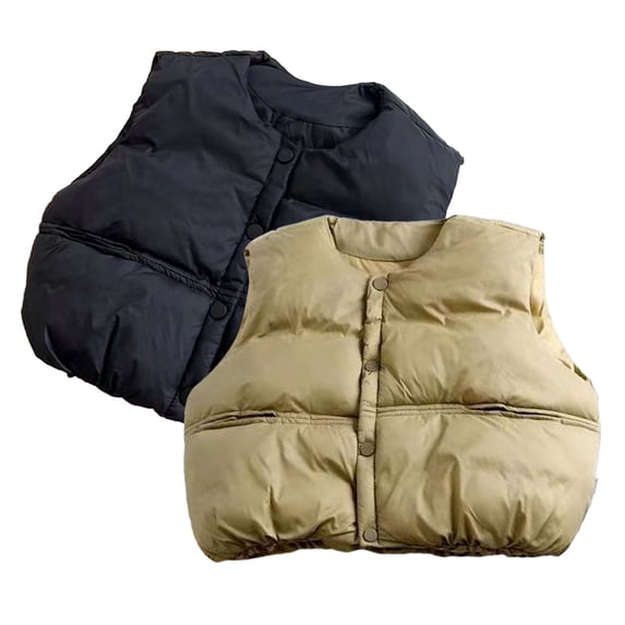Esaierrr Boys Girls Vest Down Jacket Winter Coats for Kids Toddler Little Turtle Shell Down Waistcoat Winter Down Jacket 9M-7Y Lightweight Winter Coats