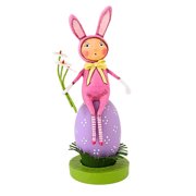 Lori Mitchell 6.50In Daisy May, Polyresin, Spring Flowers Rabbit 18008