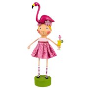 Lori Mitchell 8.50In Fia Flamingo, Polyresin, Summer Tropical Paradise 18012