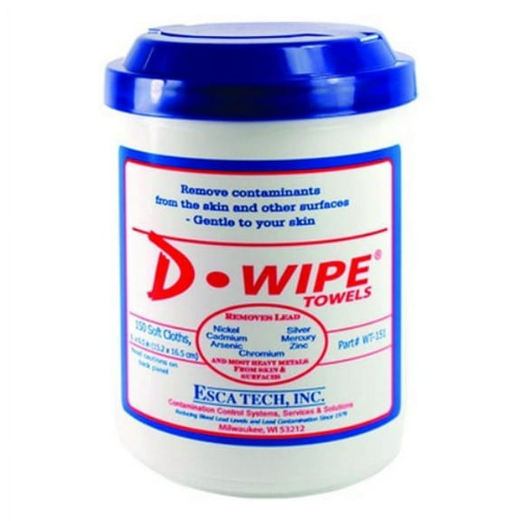 Esca Tech D-wipe, Eti Wt-150      D-wipe Disposable Towel 150ct 8/cs
