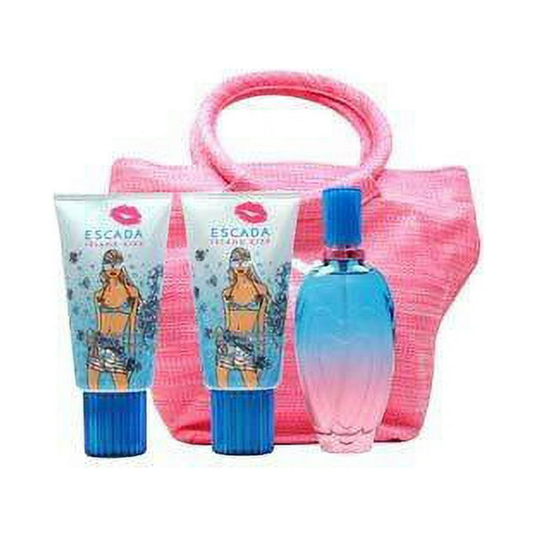 Escada Island Kiss 4 Piece Set for Women, 3.4 oz Eau de Toilette