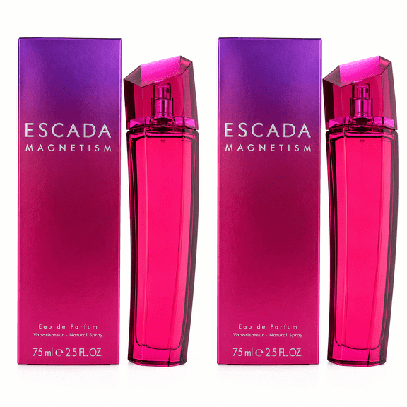 Escada Magnetism Eau de Parfum for Women 2.5 fl oz Spray, Long-Lasting Floral Oriental Fragrance, 2 Pack