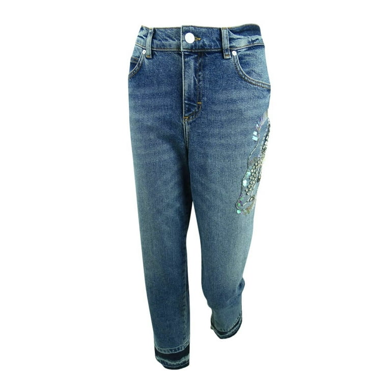 Escada Sport Women's Faded Skinny Jeans (40, Medium Blue