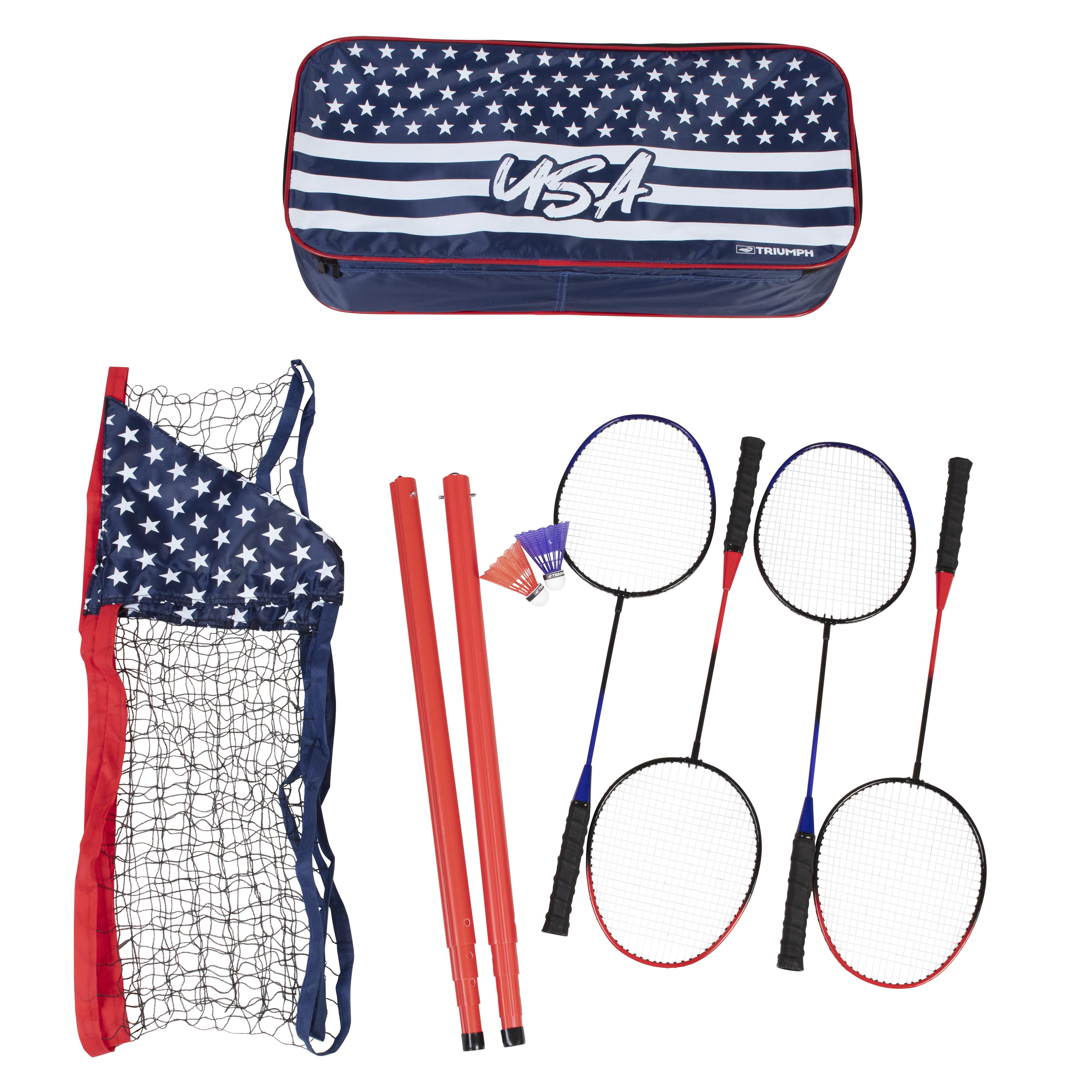 Escalade Sports 35-7450-3 Triumph  Patriotic Portable Badminton Set