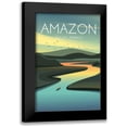 thumbnail image 1 of Escalante, Omar 11x14 Black Modern Framed Museum Art Print Titled - Amazon, 1 of 5