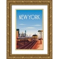 thumbnail image 1 of Escalante, Omar 11x14 Gold Ornate Wood Framed with Double Matting Museum Art Print Titled - New York City, 1 of 4