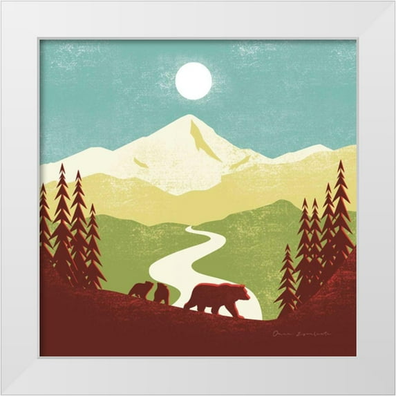 Escalante, Omar 12x12 White Modern Wood Framed Museum Art Print Titled - Great Outdoors I