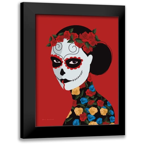 Escalante, Omar 12x14 Black Modern Framed Museum Art Print Titled - Dia de Los Muertos II