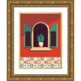 thumbnail image 1 of Escalante, Omar 12x14 Gold Ornate Wood Framed with Double Matting Museum Art Print Titled - Window Lisboa, 1 of 4