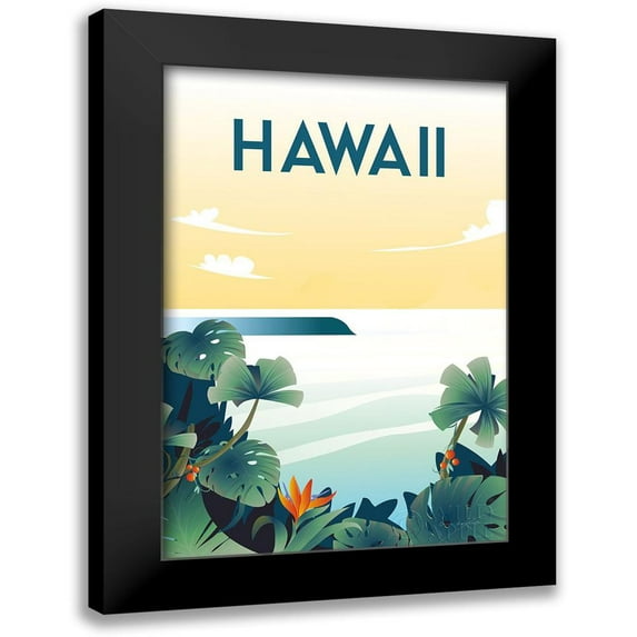 Escalante, Omar 13x18 Black Modern Framed Museum Art Print Titled - Hawaii